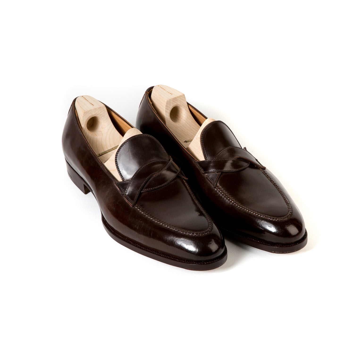 Limited Edition: Loafer "Curved Strap American" made of Original Horween Shell Cordovan - purely handmade